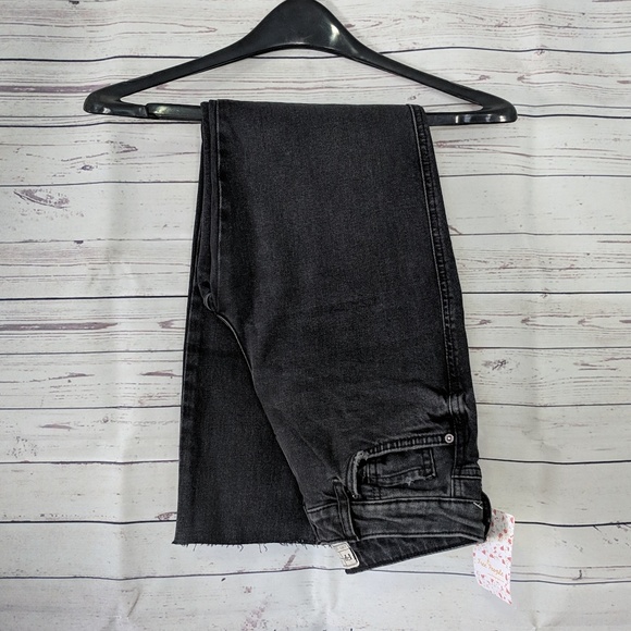 🆕 Last1! Free People Clean Girlfiend Black Jean - Picture 5 of 5